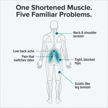 One shortened muscle, five familiar problems